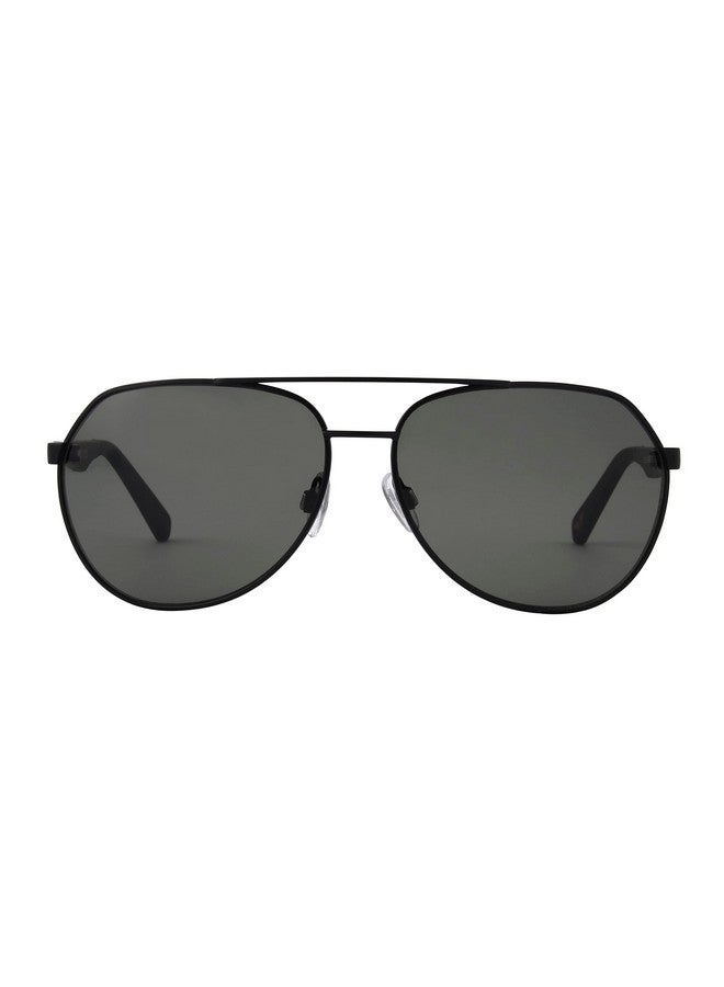 DOCKERS Men'S Crew Aviator Sunglasses Black 61 Mm - Image 2