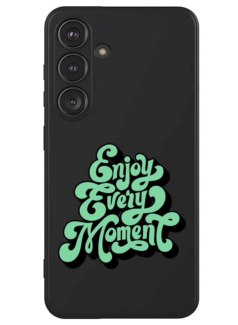 Theodor Protective Slim Fit Case Liquid Silicone Cover with Full Body Protection Anti-Scratch Shockproof Case For Samsung Galaxy S25 (Black) - Enjoy Every Mopment-01 - Image 1