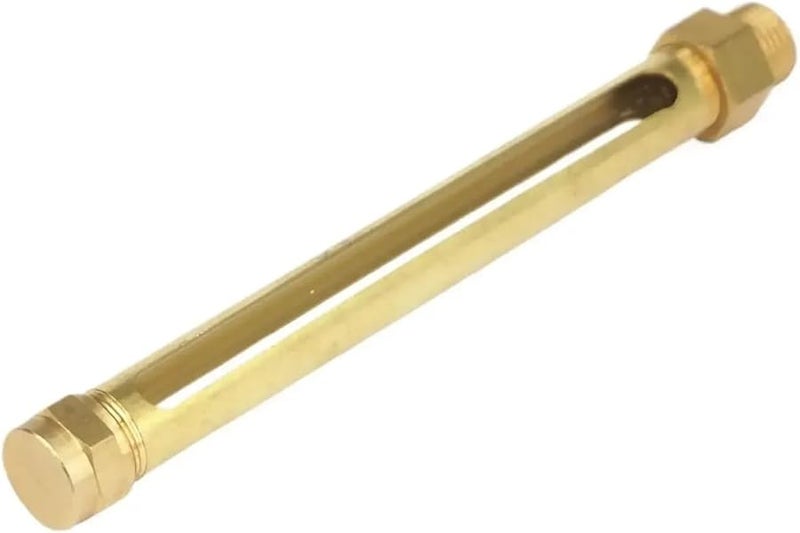 Brass Oil Level Gauge Sight Glass 3 8 Inch BSP Male 150mm Straight - Image 1