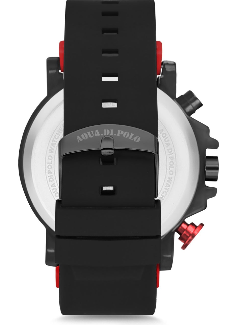 Aqua Di Polo 1987 Plastic / Silicone Syah Men's Wristwatch APWR010005  - Image 3