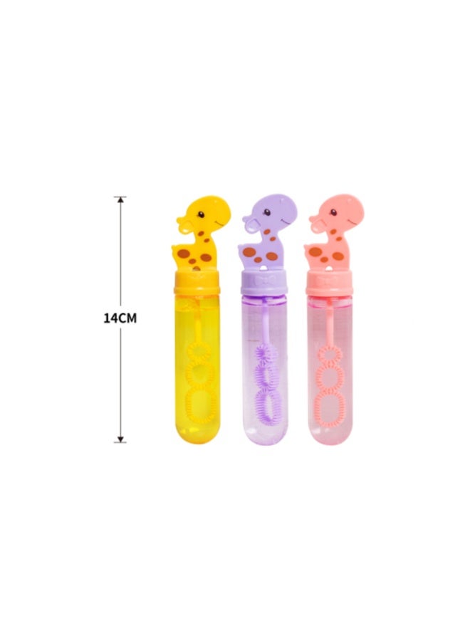 DAT Giraffe Bubble Wands Set for Kids – 3-Pack Colorful Bubble Toys, 14cm Height – Fun Outdoor Party Favor for Toddlers & Children – Safe Non-Toxic Soap Solution – Assorted Colors - Image 5