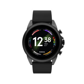 Fossil Men's Gen 6 44mm Stainless Steel and Silicone Touchscreen Smart Watch, Color: Black (Model: FTW4061V) - pzsku/Z678F0B46183BC99C9D5AZ/45/1749324291/a203a08e-1f96-47b8-9e5d-2973dd57a5eb