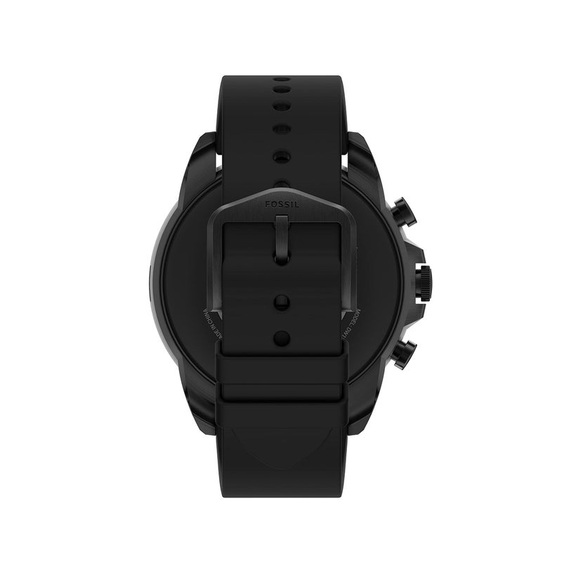 FOSSIL Fossil Men's Gen 6 44mm Stainless Steel and Silicone Touchscreen Smart Watch, Color: Black (Model: FTW4061V)  - Image 3