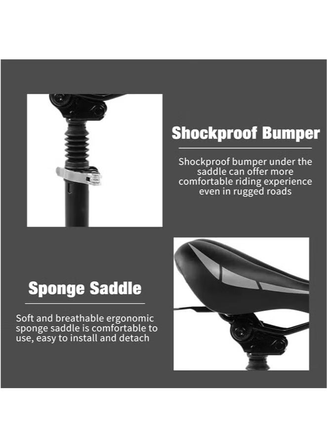 Cuken Electric Skates dle Foldable Adjustable Height Shock-Absorbing Folding Seat Chair Replacement for for Most Scooters, Electric Skateboard Saddle, Electric Skateboard Seat Attachment For Xiaomi M365 - Image 5