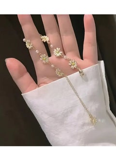 Home Clearance Sale Vintage-Inspired Daisy Flower Anklet | Alloy with Faux Accents | Adjustable Chain for Women | Elegant Floral Design | Versatile Daily Wear | Chic Summer Accessory  - Image 5