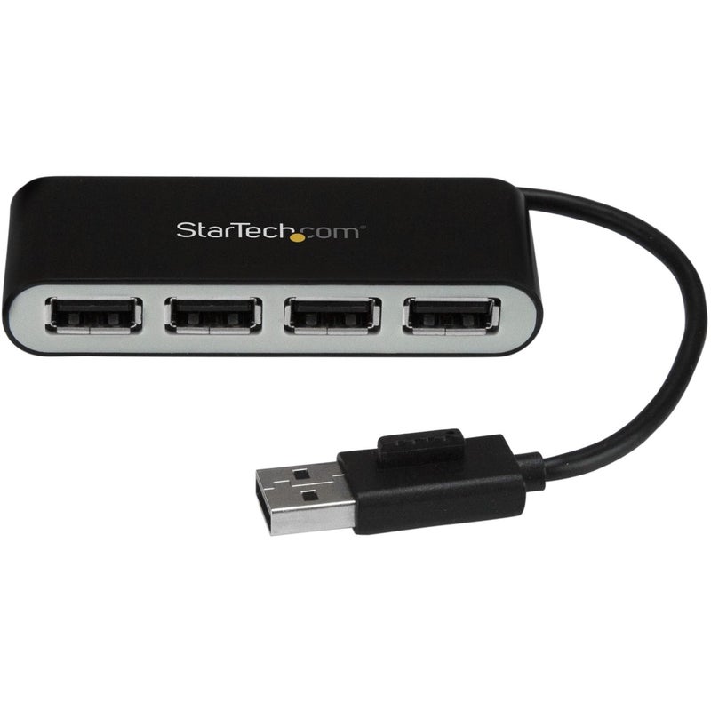 StarTech.com 4 Port USB 2.0 Hub - USB Bus Powered - Portable Multi Port USB 2.0 Splitter and Expander Hub - Small Travel USB Hub (ST4200MINI2) - Image 2