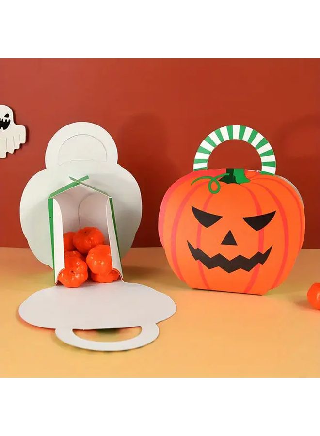 5 Pack Halloween Party Favor Boxes B03 Easy Assembly Candy Cartoon Cat Design for Trick or Treat Decor - Image 2