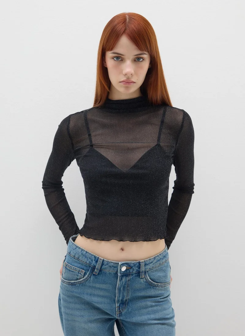 Ovs OVS Black Regular Fit Jumper With Long Sleeves