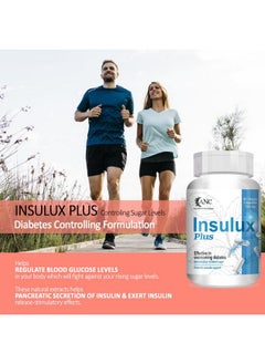 ANC Herbal Insulux Plus With Berberine And Milk Thistle For Diabetes Control 750Mg 60 Capsules For Men And Women (Pack Of 1)  - Image 3