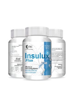 ANC Herbal Insulux Plus With Berberine And Milk Thistle For Diabetes Control 750Mg 60 Capsules For Men And Women (Pack Of 1)  - Image 1