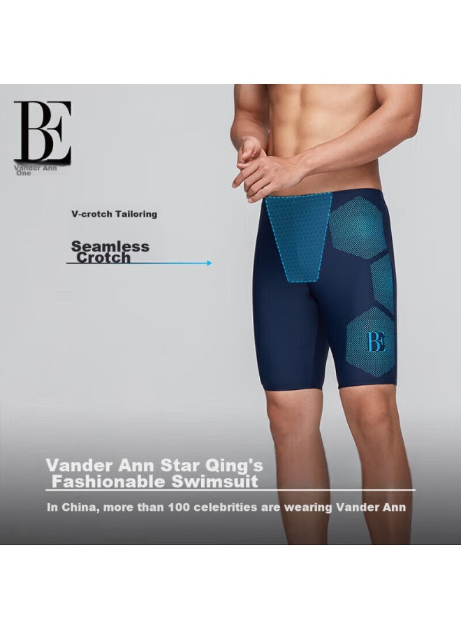 Balneaire Men's High-end Sun Protection Swim Trunks For Hot Springs And Vacation, Adult High-elastic Breathable Chlorine-resistant Anti-embarrassment 50378 XL - Image 1