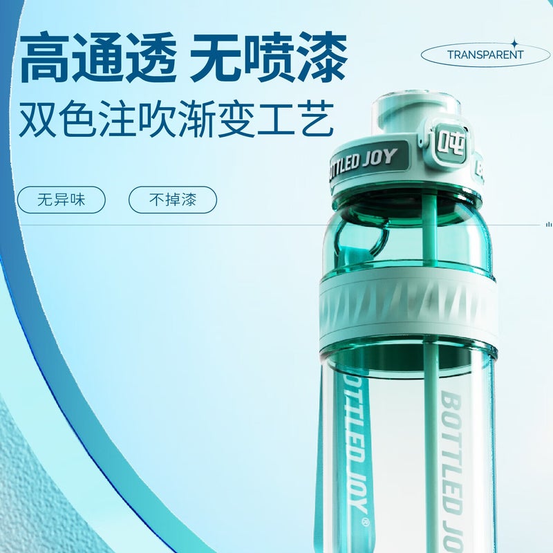 Dundun المعبأة في زجاجات Joy Water Bottle, سعة كبيرة إبريق الماء البارد, كأس تشانغ دوندون البلاستيك, كأس ماء محمول للأطفال, كأس دوندون - Image 1
