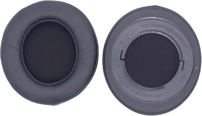 1 Pair Ear Cushions, Protein Leather Soft Memory Foam Headphone Pads, Comfortable Replacement for 7.1 V2 Gaming Headset (Black) - Image 1