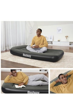 Bestway Air Mattress with Built-in Battery Inflatable Pump - Comfortable Inflatable Air Bed Perfect for Camping and Home Use  - Image 4