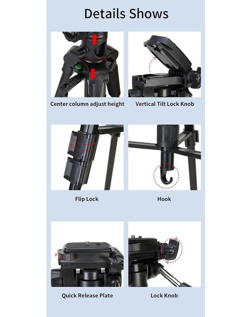 Jmary Generic KP2294 Rotatable Center Column Aluminum Alloy Stand Axis Horizontal Monopod Jmary Tripod for DSLR Camera - Image 5