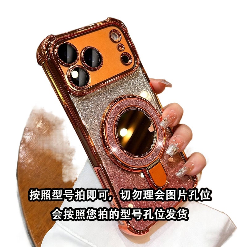 غطاء واقي لـ iPhone 15 / 15 Plus / 15 Pro / 15 Pro Max مع حماية من السقوط وحامل قائم مع مقاوم للصدمات مع مغناطيس قوي باللون بنفسجي مغناطيسي بوظيفة حامل - Veloris - Image 2