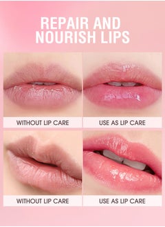 LANGMANNI Pudding Glow Lip Balm, Lipstick Long-Lasting Plumps Moisturizing Lip Gloss Lip Oil Mushroom Jar, Day And Night Lip Repair Hydrating Lip Mask Nourish And Hydrate Not Sticky Tinted Lip Balm  - Image 5