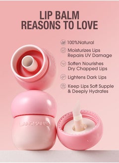 LANGMANNI Pudding Glow Lip Balm, Lipstick Long-Lasting Plumps Moisturizing Lip Gloss Lip Oil Mushroom Jar, Day And Night Lip Repair Hydrating Lip Mask Nourish And Hydrate Not Sticky Tinted Lip Balm  - Image 4