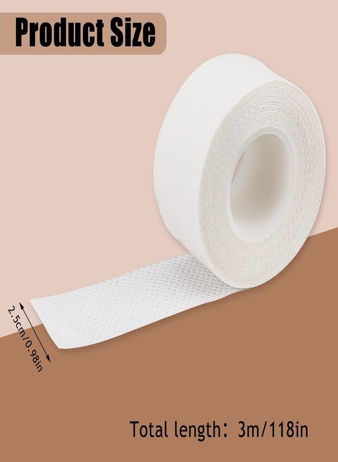 SAPRA Sweat-Absorbing Collar Protector Tape for Shirts - 3m Long - Soft, Breathable, Anti-Stain Fabric Adhesive Strip for Shirt Collars, Cuffs, Hats - Easy to Cut and Use (Pack of 3) - Image 2