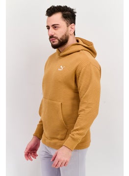 PUMA Men Relaxed Fit Long Sleeves Outdoor Hoodie, Tan  - Image 2