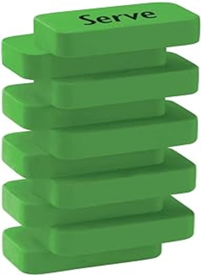 Serve SV-STEPSSGP1FY STEPS Eraser - Green