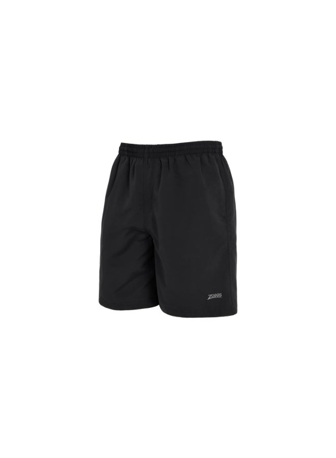 Zoggs Mens Penrith 17 Swim Shorts Black | Sustainable Ecodura Fabric, 17 Mid-Thigh Length, Chlorine-Proof, UPF50+, Drawstring Waist, Mesh Lining & Pockets for Everyday Swim | 462924-BK-XL - Image 1