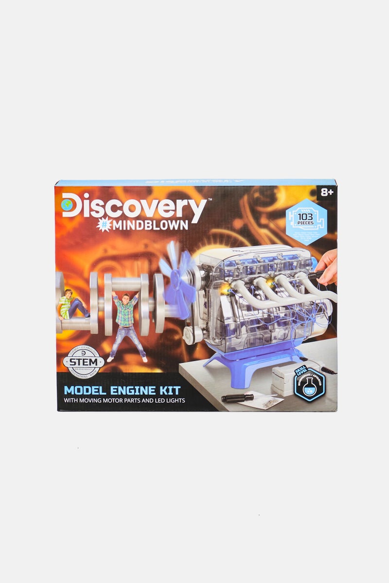 Discovery Channel STEM Model Engine Kit With Moving Motor Parts And Led Light  - Image 1