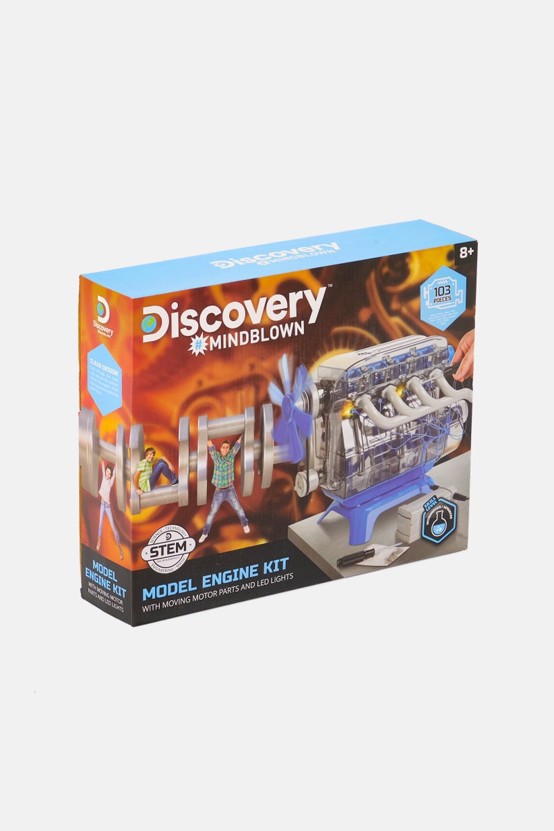 Discovery Channel STEM Model Engine Kit With Moving Motor Parts And Led Light  - Image 3