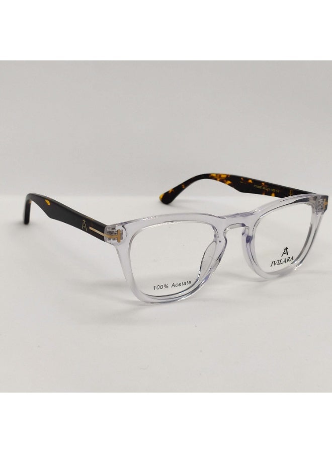 IVILARA FT5488_C4 High-End Acetate Uni-Sex Eyeglasses (Transparent) - Image 4