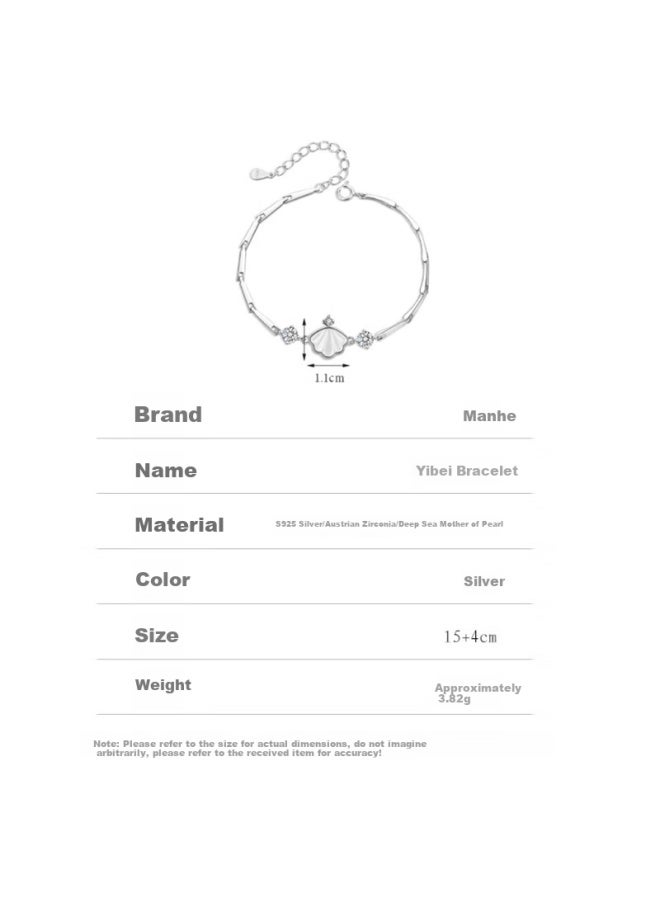 Manhe S925 Silver Prince Bead Bracelet For Women,  New Style Beaded elry, Birthday Gift For Wife Or Girlfriend - Image 4