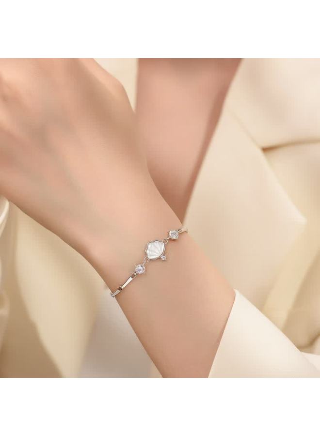 Manhe S925 Silver Prince Bead Bracelet For Women,  New Style Beaded elry, Birthday Gift For Wife Or Girlfriend - Image 2