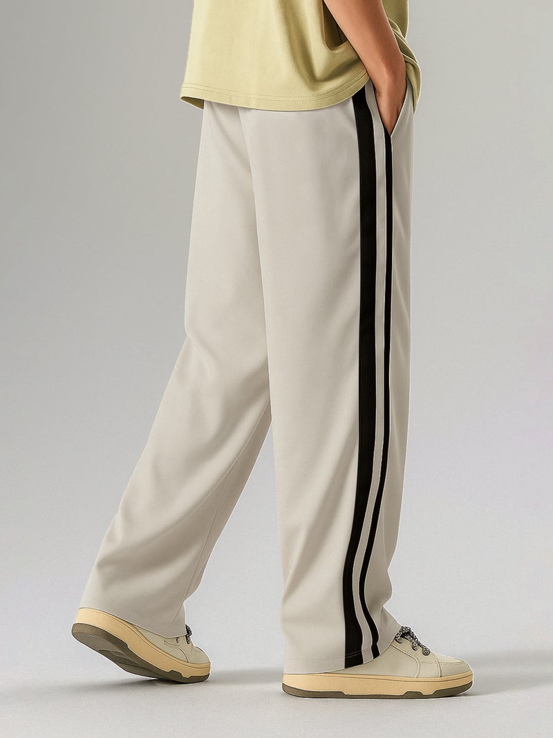 Maniac Mens Double Drive Biscuit and Black Cotton Trackpant - Image 3