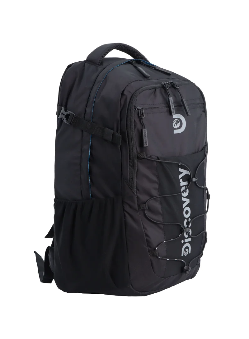 Discovery Discovery Outdoor 30L Backpack Black for Adventure, Durable Lightweight Water Resistant Multi-Compartment Bag for Men Women Hiking Trekking Camping Travel