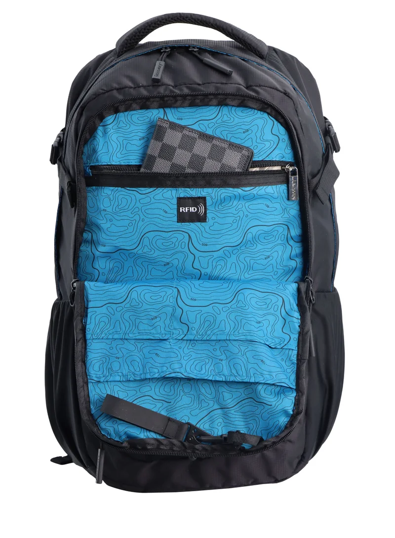 Discovery Discovery Outdoor 30L Backpack Black for Adventure, Durable Lightweight Water Resistant Multi-Compartment Bag for Men Women Hiking Trekking Camping Travel