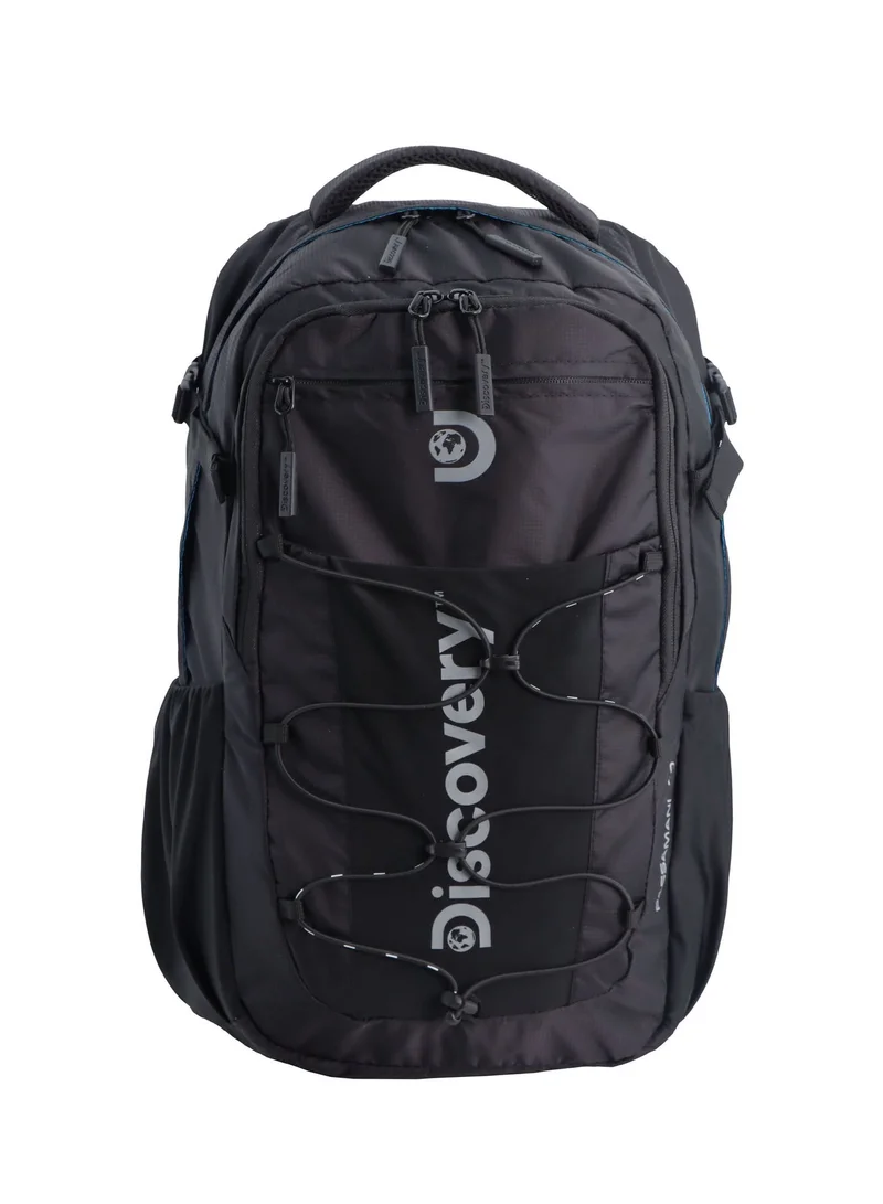 Discovery Discovery Outdoor 30L Backpack Black for Adventure, Durable Lightweight Water Resistant Multi-Compartment Bag for Men Women Hiking Trekking Camping Travel