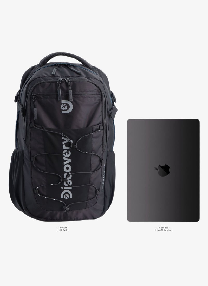 Discovery Outdoor 30L Backpack Black for Adventure, Durable Lightweight Water Resistant Multi-Compartment Bag for Men Women Hiking Trekking Camping Travel - Image 2