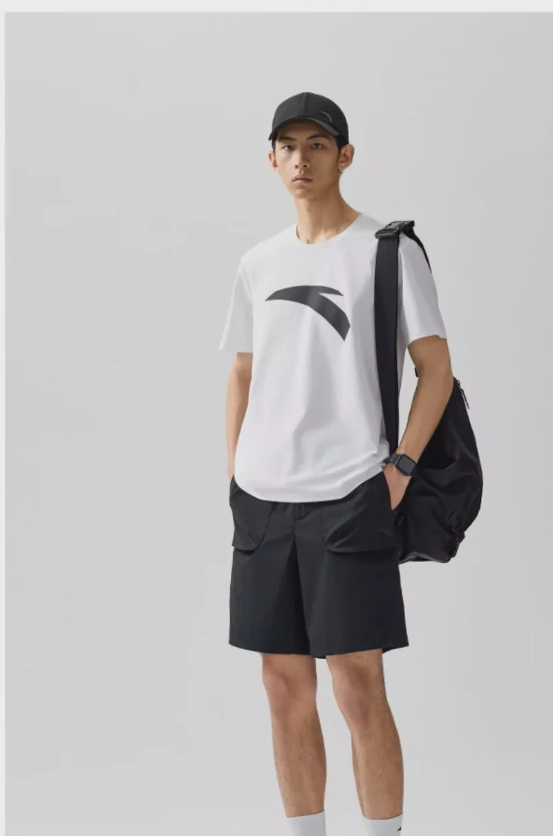 ANTA Men’s Training T-Shirt | Soft Cotton-Touch Performance Tee/Breathable Comfort · Moisture-Wicking · Everyday Versatility