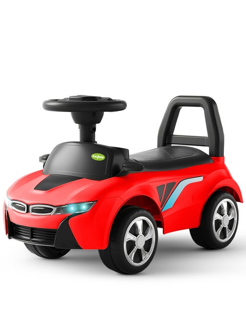 Streak Baby Ride on Car for Kids, Toddler Ride on Baby Car with Lights, Music, Backrest & Storage Space | Kids Push Car for Baby | Push Ride on Car for Kids Toddlers 1 to 3 Years Boys Girls Red