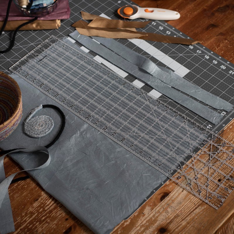 Fiskars Sewing Ruler (6"x 24") - Sewing and Quilting Ruler with Gridlines - Arts and Craft Supplies - Clear/Black - Image 1