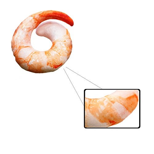 Bettli Shrimp Meat U Shaped Neck Pillow Throw Pillow Cushion Plush - Image 4