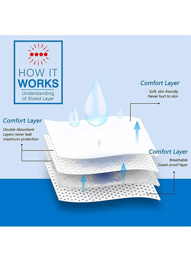 Generic Underarm Sweat Pads for Women and Men Fight Hyperhidrosis 60pcs Armpit Sweat Pads Comfortable Unflavored Non Visible Extra Adhesive Disposable  - Image 5