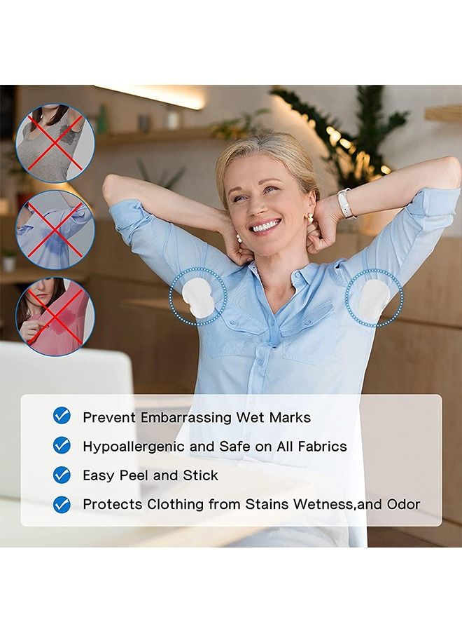 Generic Underarm Sweat Pads for Women and Men Fight Hyperhidrosis 60pcs Armpit Sweat Pads Comfortable Unflavored Non Visible Extra Adhesive Disposable  - Image 2