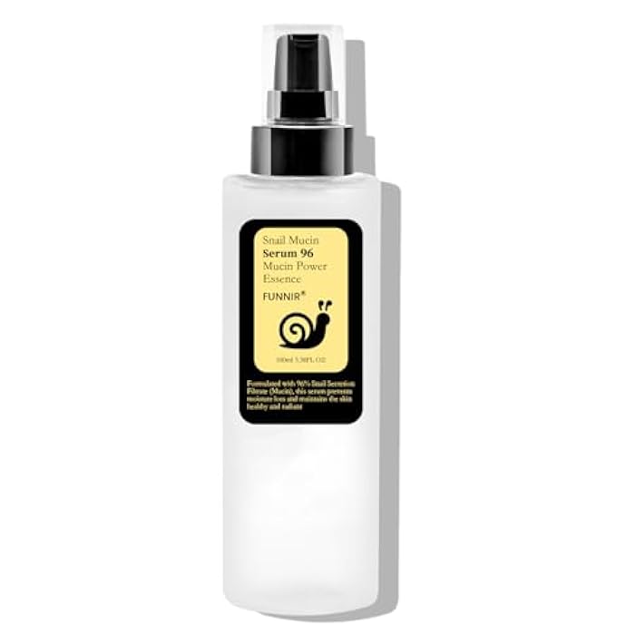 FUNNIR Snail Mucin 96% Essence 100ml, Hydrating Serum for Face with Snail Secretion Filtrate for Dull Skin, Skin care products for All Skin Types - Image 1