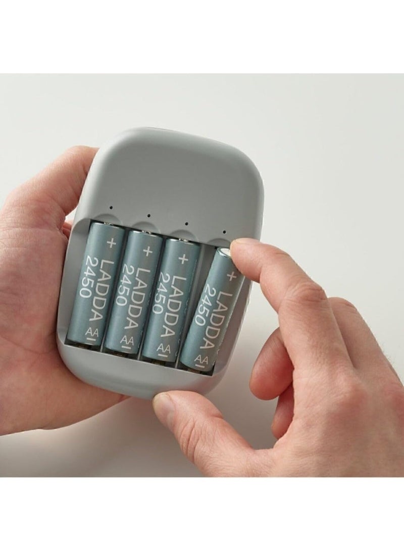 IKEA STENKOL 4-Channel Wall Plug Battery Charger (AA/AAA ) - Image 2