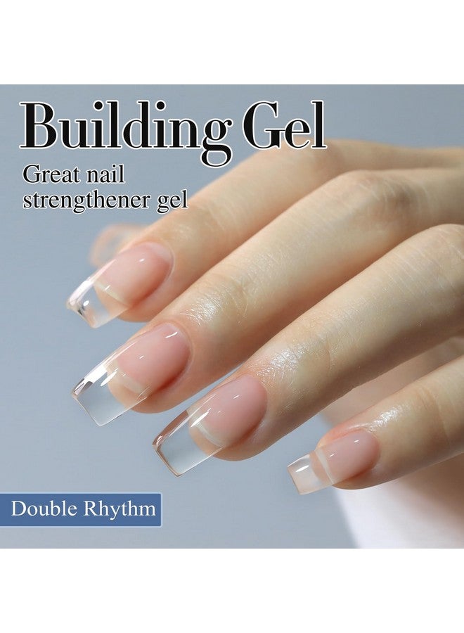 دابل ريذم طلاء أظافر جل شفاف من Double Rhythm، 15 مل، مقوي للأظافر، مُجمّع في زجاجة، وصلات أظافر، جل صلب قابل للغسل، جل طويل الأمد مقاوم للأشعة فوق البنفسجية (شفاف، 8 في 1-1) - Image 4