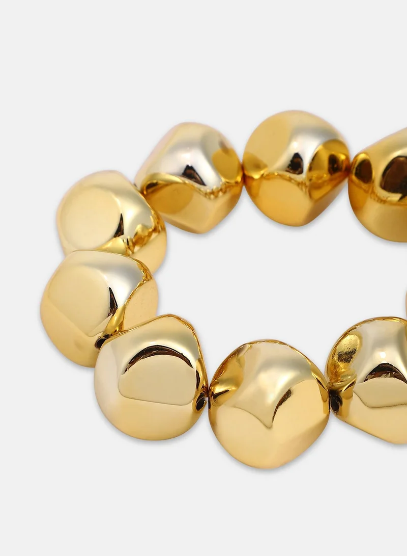 SOHI Dented Beaded Artificial Bracelet Jewellery