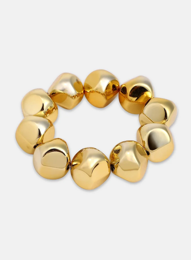 SOHI Dented Beaded Artificial Bracelet Jewellery