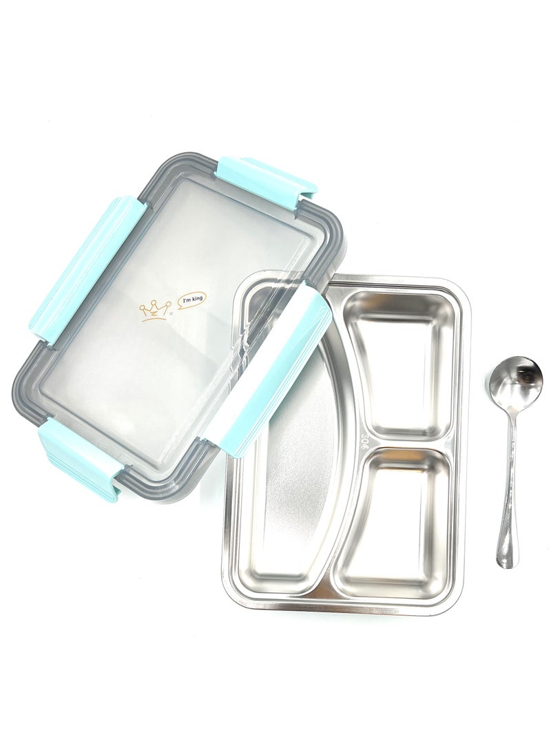 VIO Airtight Lunch Box Stainless Steel Compartment Leak Proof Easy Open Lid Food Snacks Bento Box Tiffin Storage Containers Kids Adult Toddlers Boys Girls School Home Travel Dishwasher Freezer Safe  - Image 4
