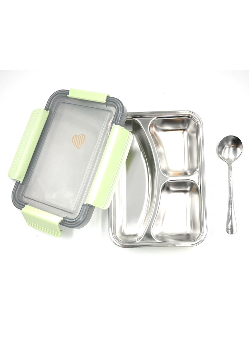 VIO Airtight Lunch Box Stainless Steel Compartment Leak Proof Easy Open Lid Food Snacks Bento Box Tiffin Storage Containers Kids Adult Toddlers Boys Girls School Home Travel Dishwasher Freezer Safe  - Image 5