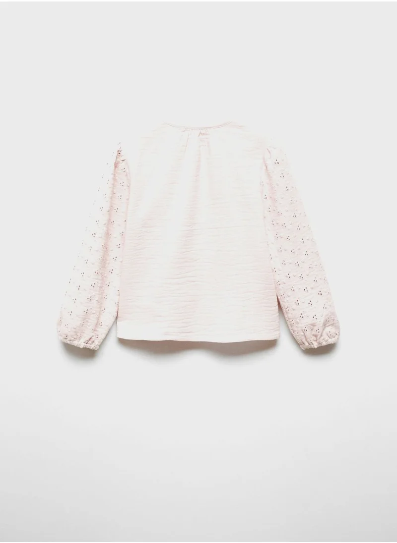 MANGO Infant Embroidered Top